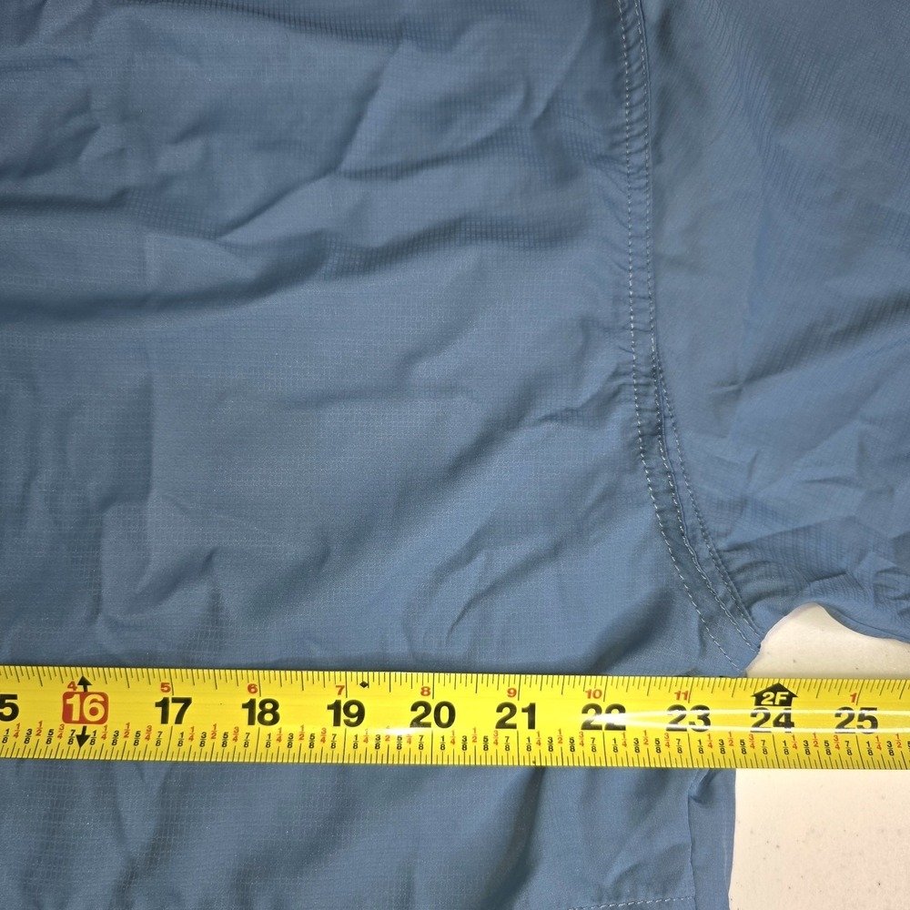 REEL LEGENDS Men's Large Blue Short Sleeve Fishing Shirt Vented -1085 - Picture 6 of 6